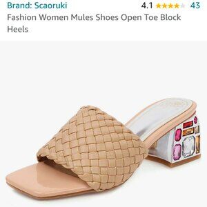 Open Toe Sandals - Scaoruki - Size 9 - Color - Beige